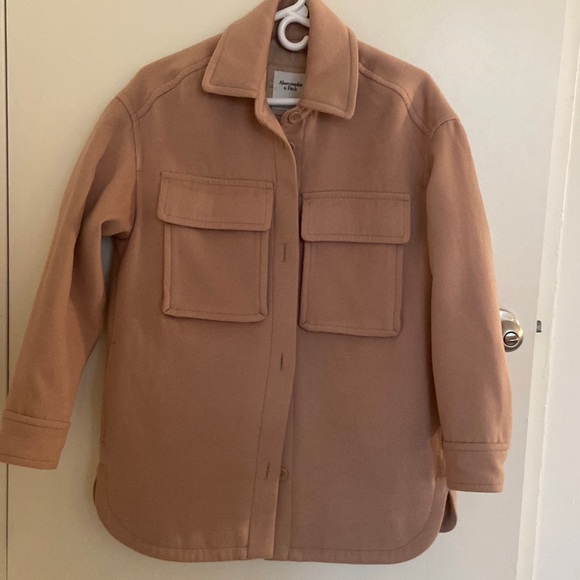Abercrombie Oversized Cozy Shirt Jacket - Picture 3 of 5